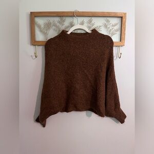 Debut. Brown/Rust Crop Sweater.